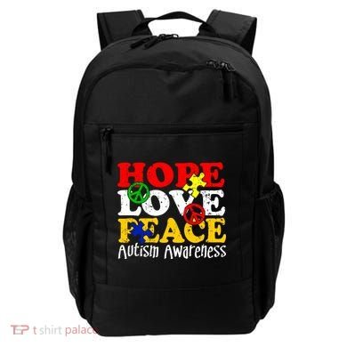 Hope Love Peace Autism Backpack