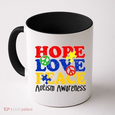 Hope Love Peace Autism Coffee Mug