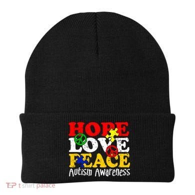 Hope Love Peace Autism Beanie