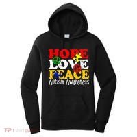 Hope Love Peace Autism Women's Hoodie thumb 0