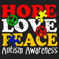 Hope Love Peace Autism Tumbler thumb 3