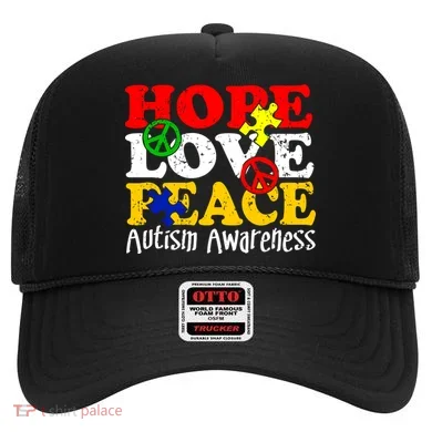 Hope Love Peace Autism Hat