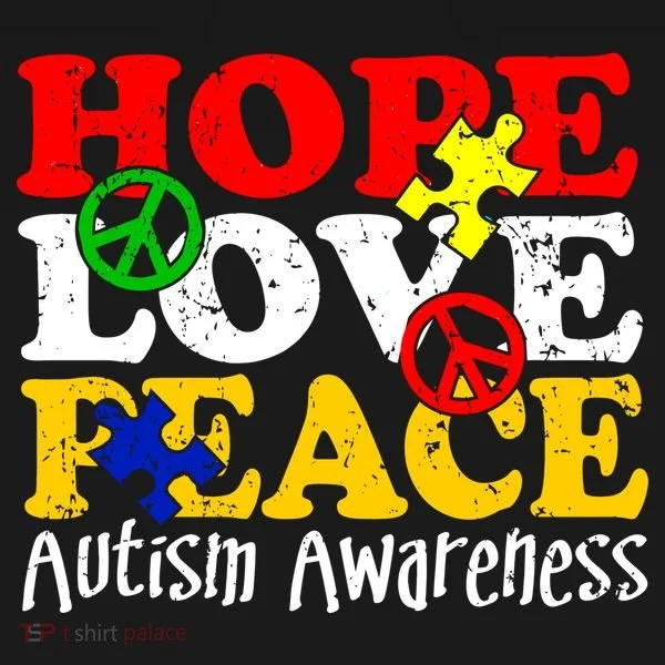 Hope Love Peace Autism Toddler Hoodie