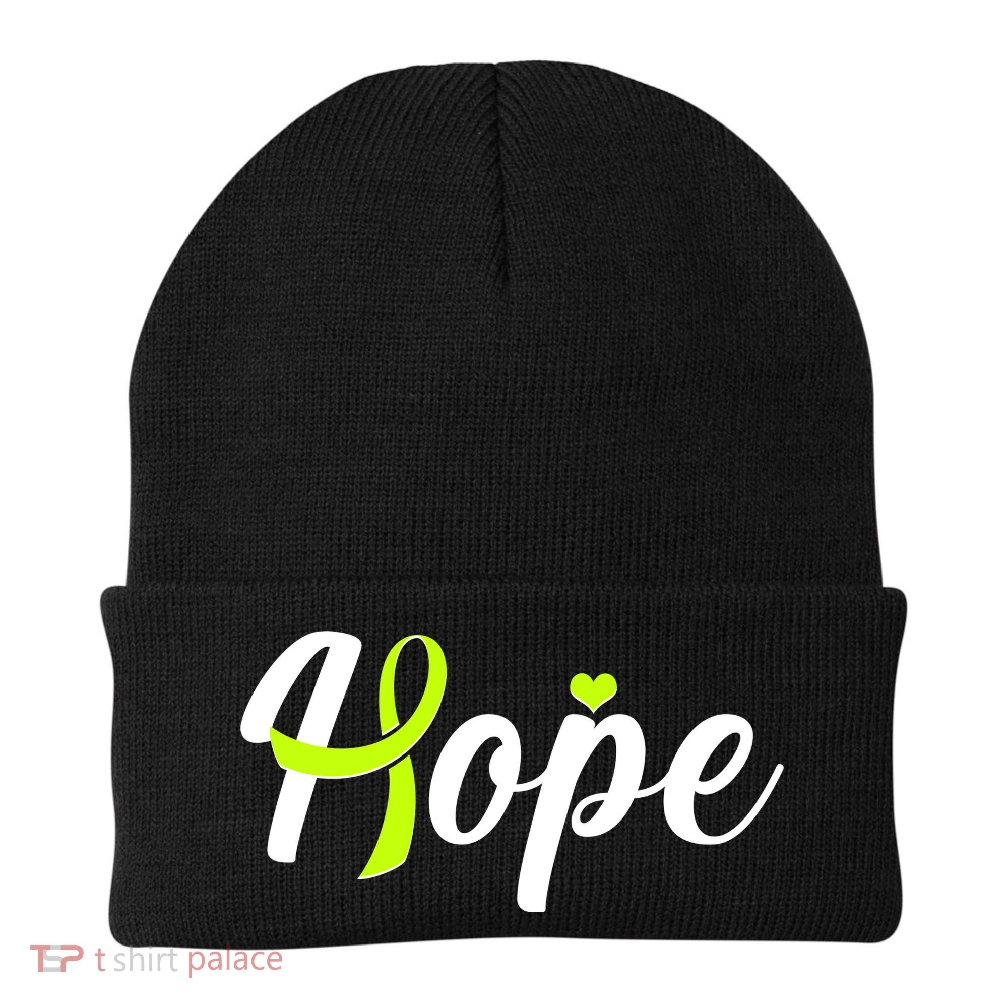 Hope Lymphoma Cancer Awareness Beanie