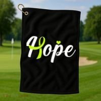 Hope Lymphoma Cancer Awareness Golf Towel thumb 1