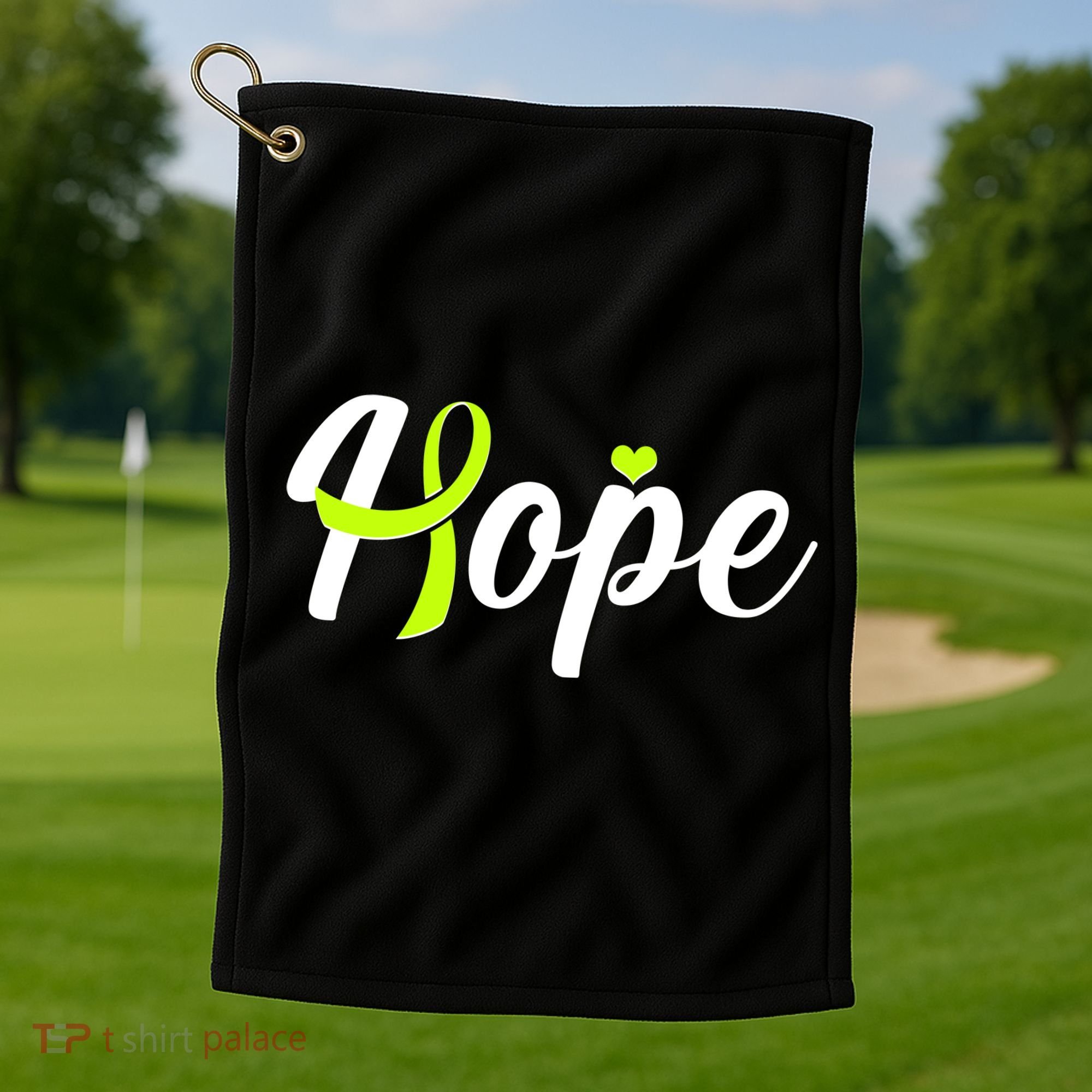 Hope Lymphoma Cancer Awareness Golf Towel