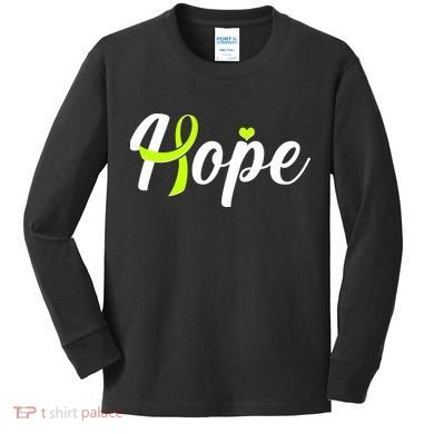 Hope Lymphoma Cancer Awareness Kids Long Sleeve Shirt