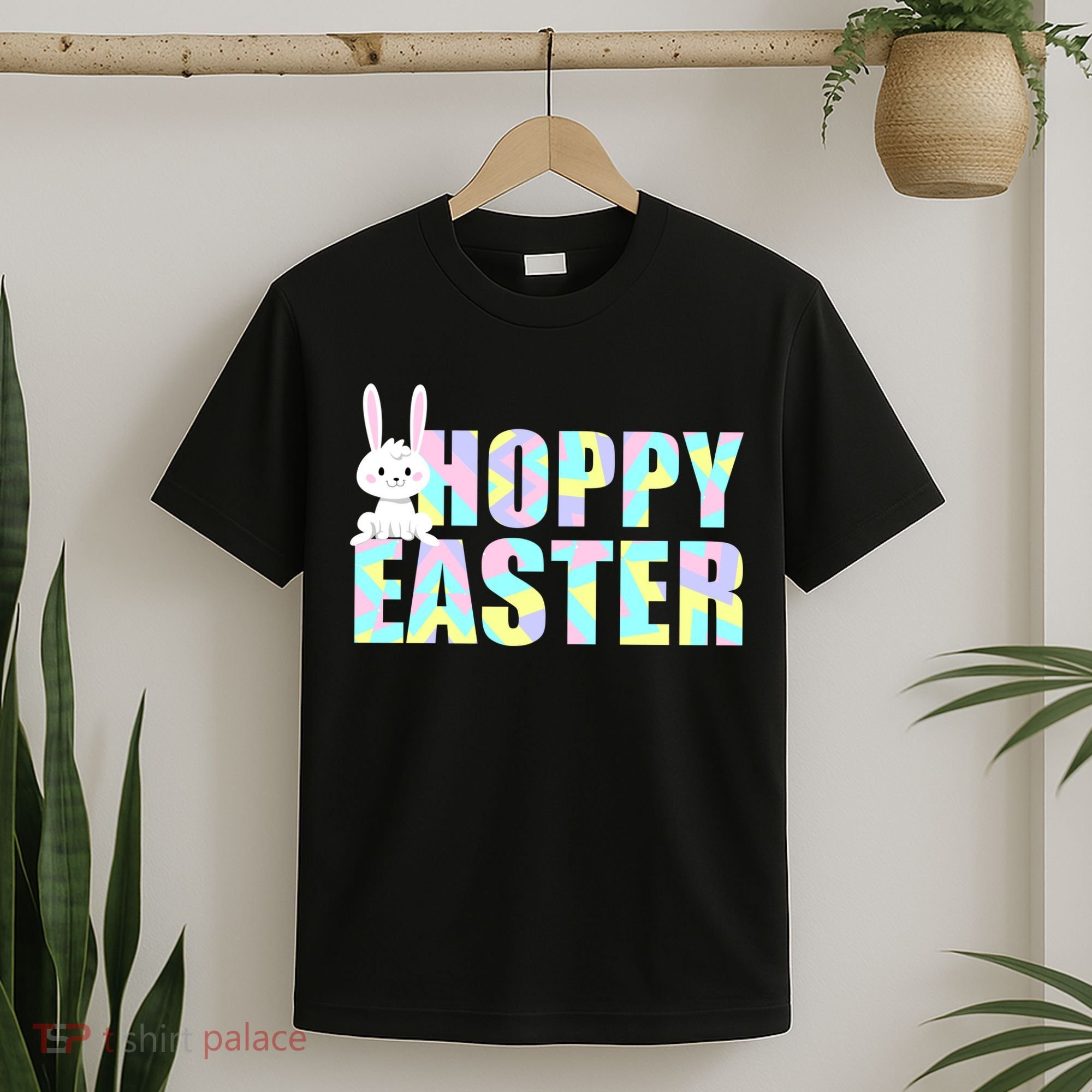Hoppy Easter Colorful Happy Easter Bunny T-Shirt