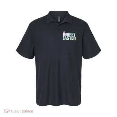 Hoppy Easter Colorful Happy Easter Bunny Polo