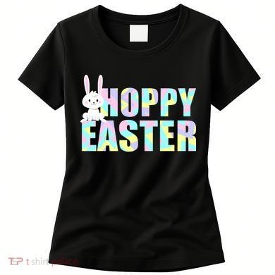 Hoppy Easter Colorful Happy Easter Bunny Women's T-Shirt
