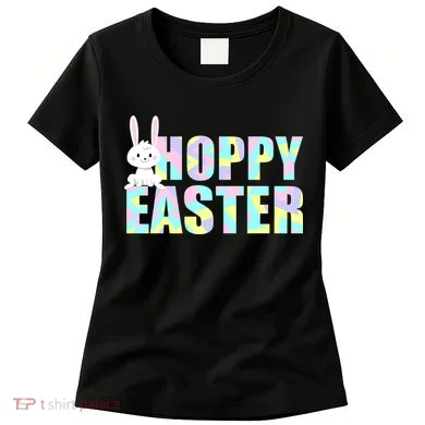 Hoppy Easter Colorful Happy Easter Bunny Women's T-Shirt