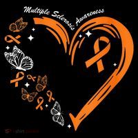 Heart Orange Ribbon Multiple Sclerosis Awareness Coffee Mug thumb 5