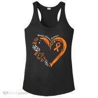 Heart Orange Ribbon Multiple Sclerosis Awareness Ladies PosiCharge Competitor Racerback Tank thumb 0
