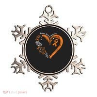 Heart Orange Ribbon Multiple Sclerosis Awareness Ornament thumb 0
