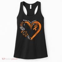 Heart Orange Ribbon Multiple Sclerosis Awareness Women's Tank Top thumb 0