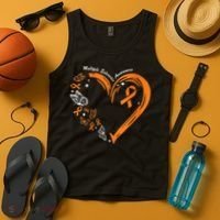 Heart Orange Ribbon Multiple Sclerosis Awareness Tank Top thumb 4