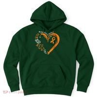 Heart Orange Ribbon Multiple Sclerosis Awareness Hoodie thumb 0