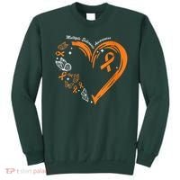 Heart Orange Ribbon Multiple Sclerosis Awareness Sweatshirt thumb 0