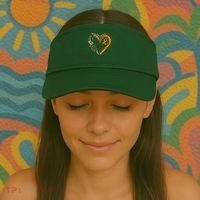 Heart Orange Ribbon Multiple Sclerosis Awareness Visor thumb 2
