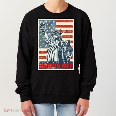Hands Off Resist Resistance Save Democracy  Social Security Women's Sweatshirt