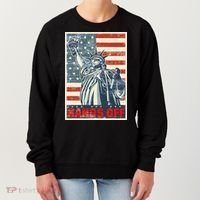 Hands Off Resist Resistance Save Democracy  Social Security Women's Sweatshirt thumb 0