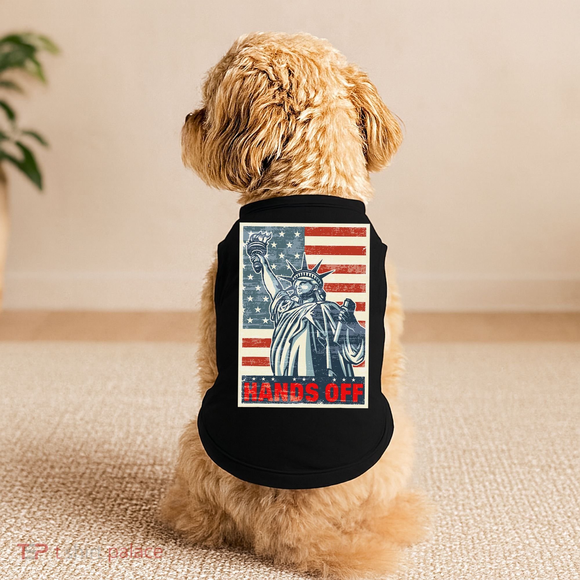 Hands Off Resist Resistance Save Democracy  Social Security Doggie Tank