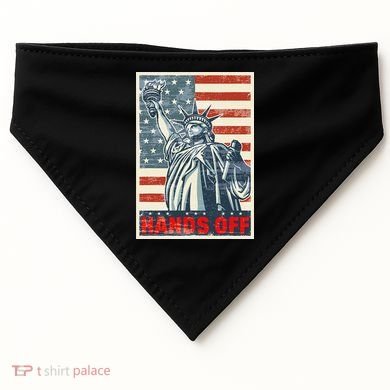 Hands Off Resist Resistance Save Democracy  Social Security USA-Made Doggie Bandana