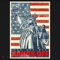 Hands Off Resist Resistance Save Democracy  Social Security Backpack thumb 2