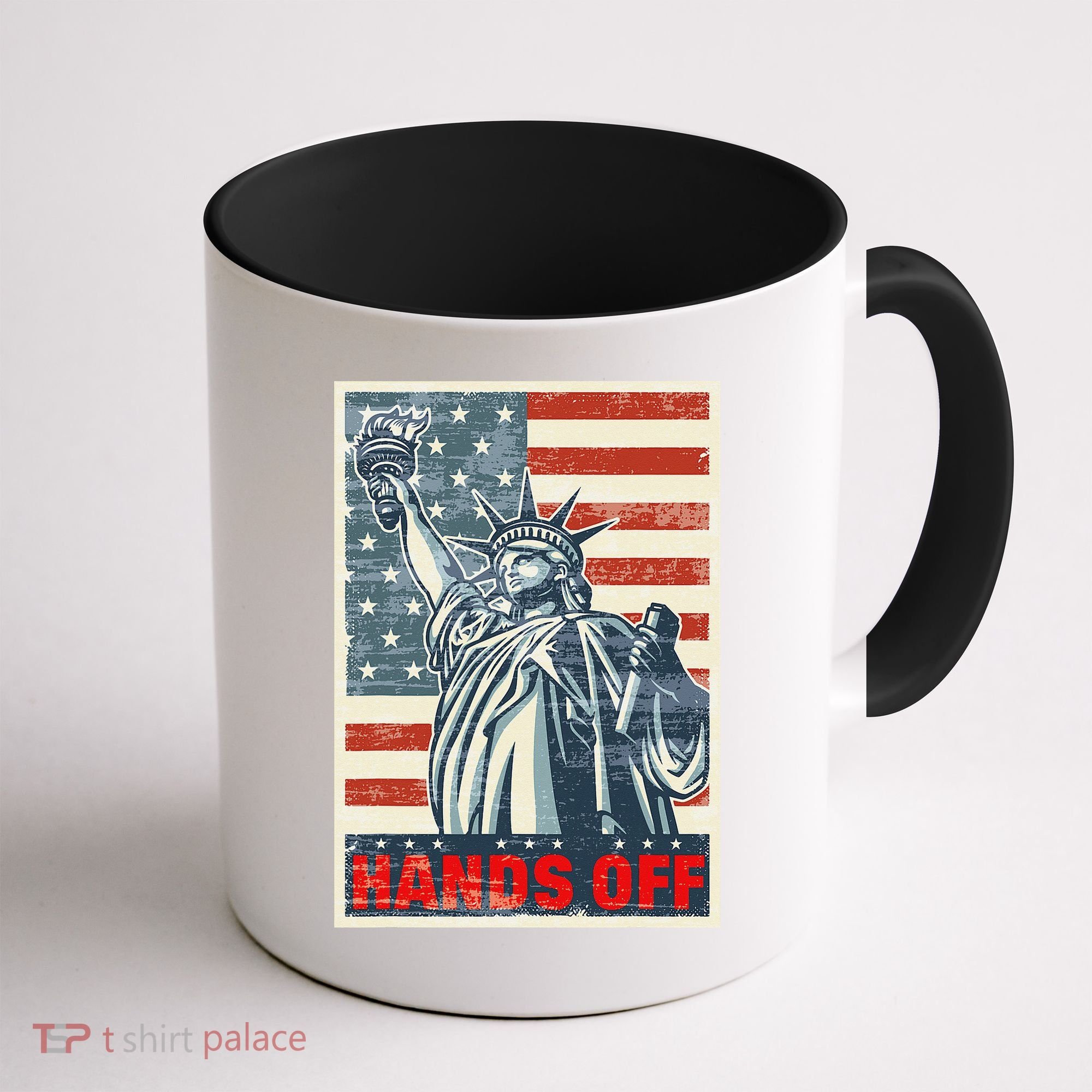 Hands Off Resist Resistance Save Democracy  Social Security Coffee Mug
