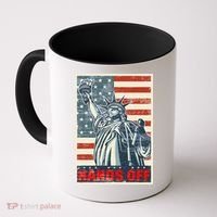 Hands Off Resist Resistance Save Democracy  Social Security Coffee Mug thumb 0
