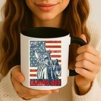 Hands Off Resist Resistance Save Democracy  Social Security Coffee Mug thumb 3