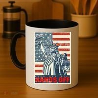 Hands Off Resist Resistance Save Democracy  Social Security Coffee Mug thumb 4