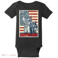 Hands Off Resist Resistance Save Democracy  Social Security Baby Bodysuit thumb 0
