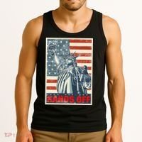 Hands Off Resist Resistance Save Democracy  Social Security Tank Top thumb 3