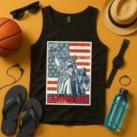 Hands Off Resist Resistance Save Democracy  Social Security Tank Top thumb 4