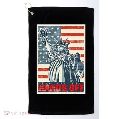 Hands Off Resist Resistance Save Democracy  Social Security Golf Towel