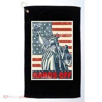 Hands Off Resist Resistance Save Democracy  Social Security Golf Towel thumb 0