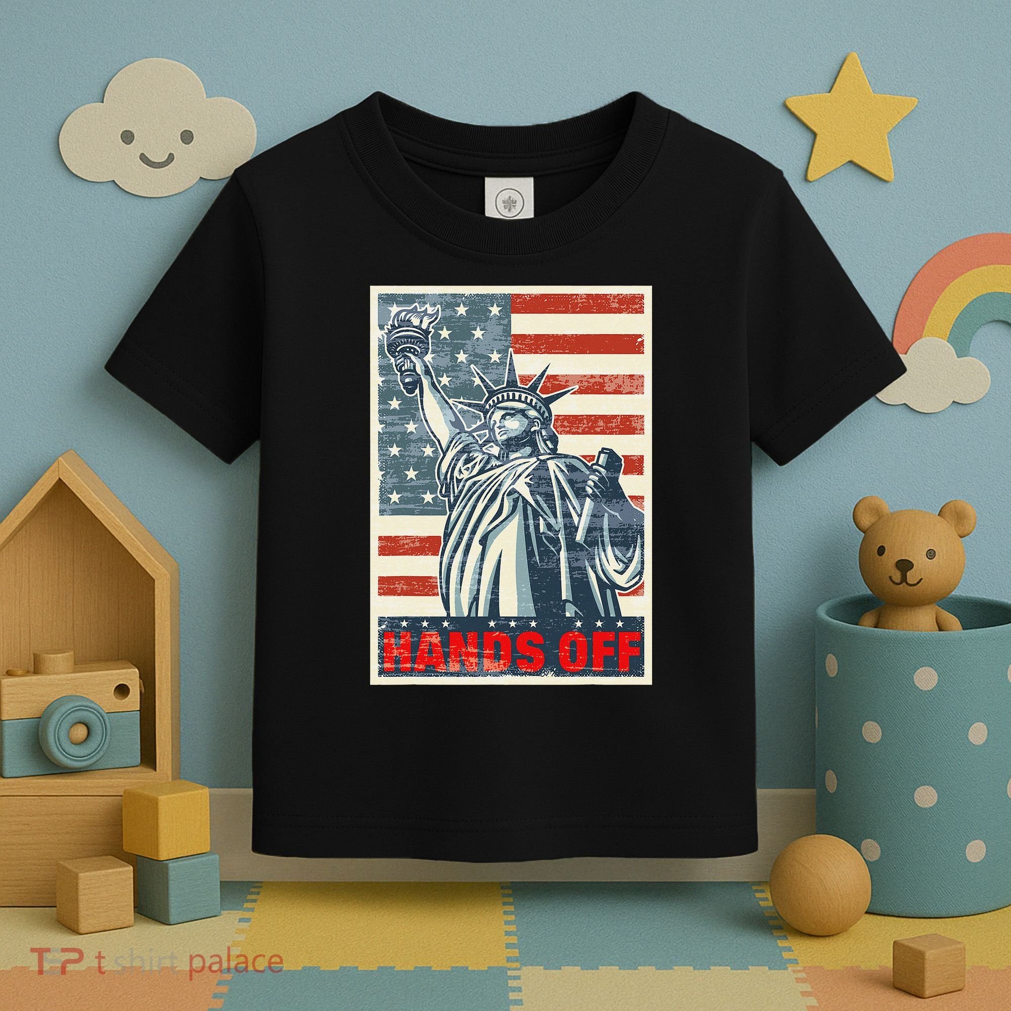 Hands Off Resist Resistance Save Democracy  Social Security Toddler T-Shirt