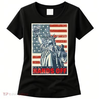 Hands Off Resist Resistance Save Democracy  Social Security Women's T-Shirt