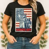 Hands Off Resist Resistance Save Democracy  Social Security Women's T-Shirt thumb 2