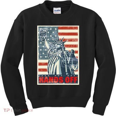 Hands Off Resist Resistance Save Democracy  Social Security Kids Sweatshirt