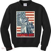 Hands Off Resist Resistance Save Democracy  Social Security Kids Sweatshirt thumb 0