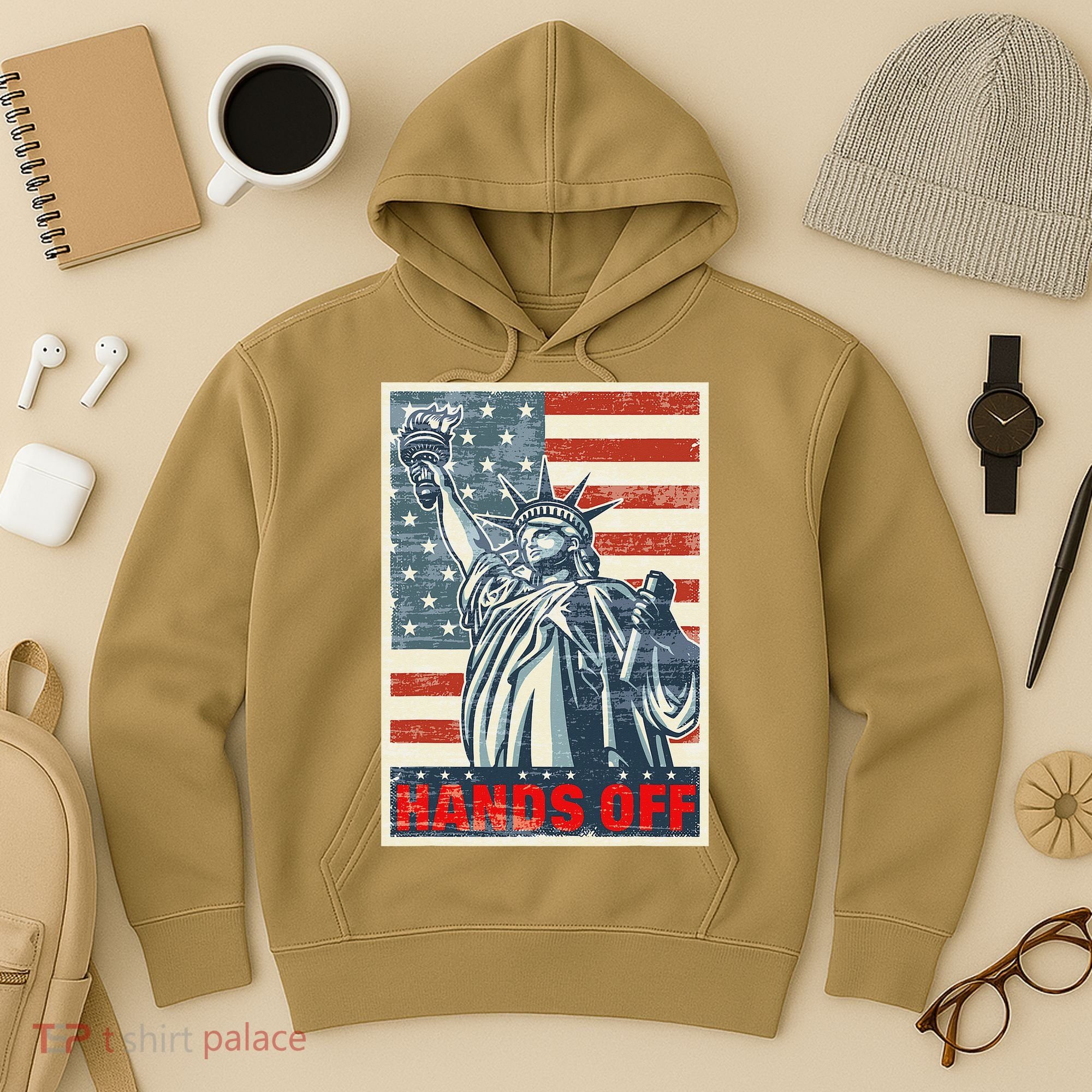 Hands Off Resist Resistance Save Democracy  Social Security Hoodie