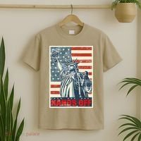 Hands Off Resist Resistance Save Democracy  Social Security T-Shirt thumb 2