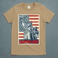 Hands Off Resist Resistance Save Democracy  Social Security T-Shirt thumb 5