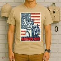 Hands Off Resist Resistance Save Democracy  Social Security T-Shirt thumb 6
