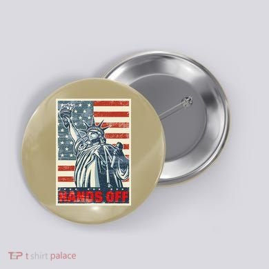 Hands Off Resist Resistance Save Democracy  Social Security Button