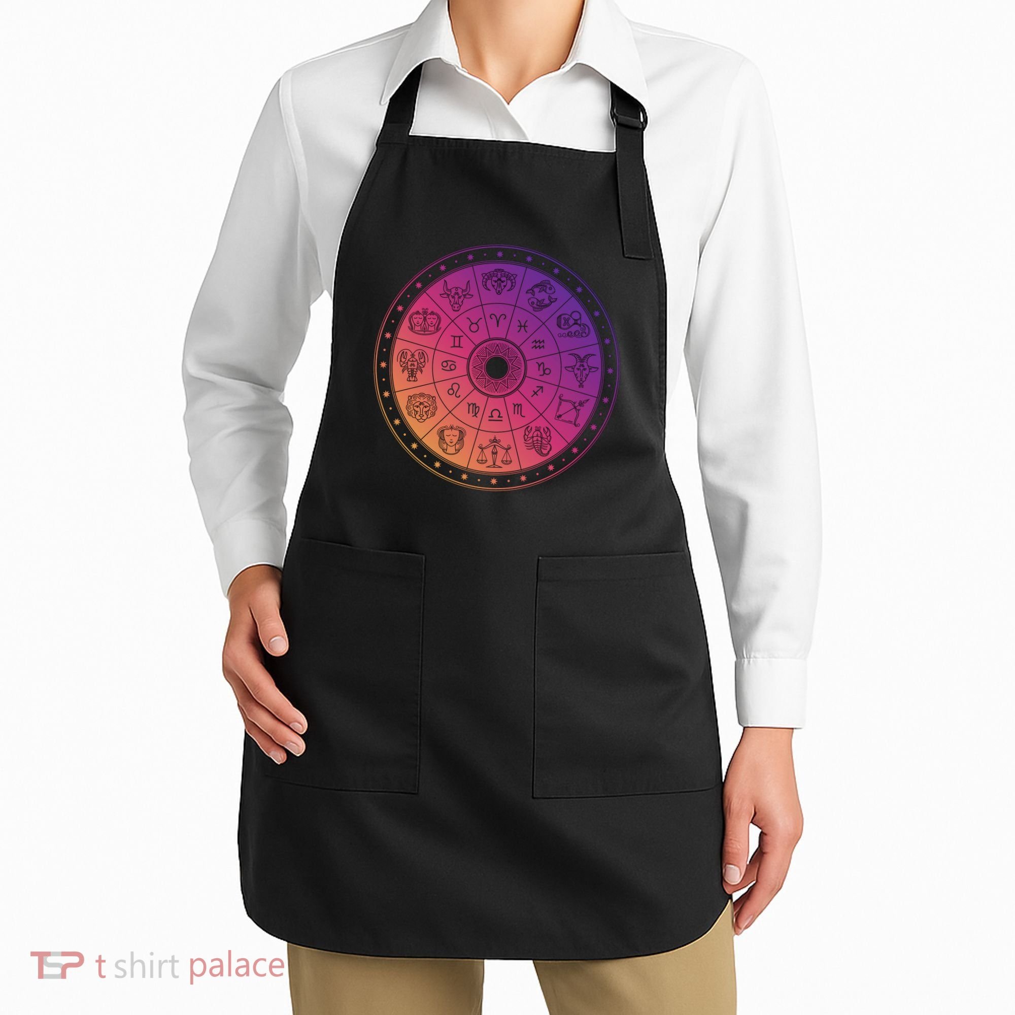 Horiscope Zodiac Wheel Apron