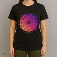Horiscope Zodiac Wheel T-Shirt thumb 4