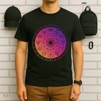 Horiscope Zodiac Wheel T-Shirt thumb 6